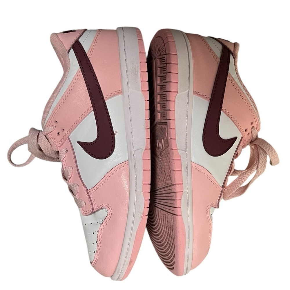 Nike girls dunk low pink foam lace up sneakers - Picture 6 of 8